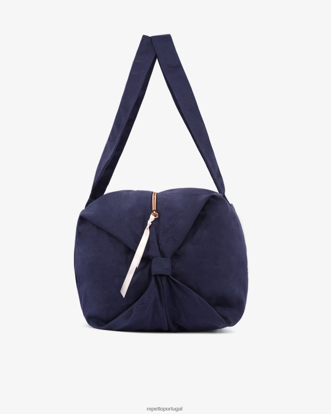 Repetto LJHHL412 mulheres bolsa de algodão tamanho L acessórios azul da meia noite
