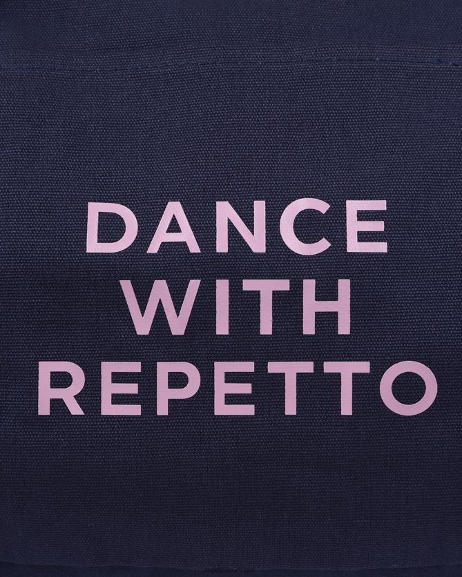 Repetto LJHHL412 mulheres bolsa de algodão tamanho L acessórios azul da meia noite