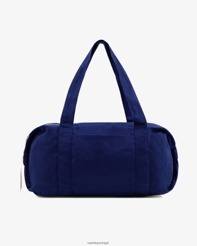 Repetto LJHHL413 mulheres bolsa de algodão tamanho L acessórios azul gasolina