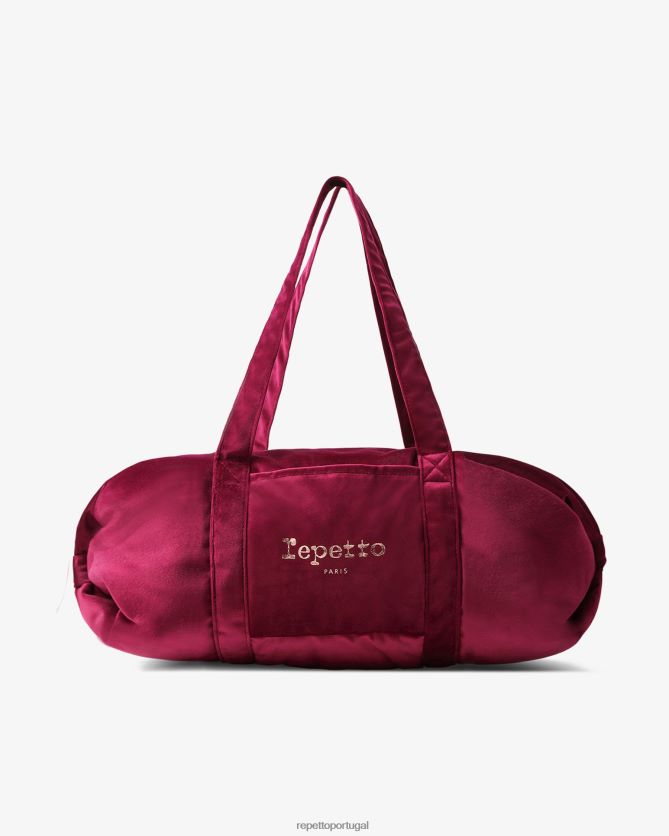 Repetto LJHHL415 mulheres bolsa de veludo tamanho L acessórios rosa nenufar