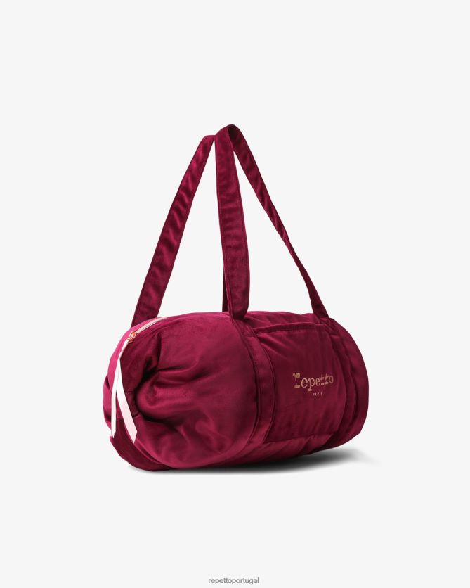 Repetto LJHHL415 mulheres bolsa de veludo tamanho L acessórios rosa nenufar