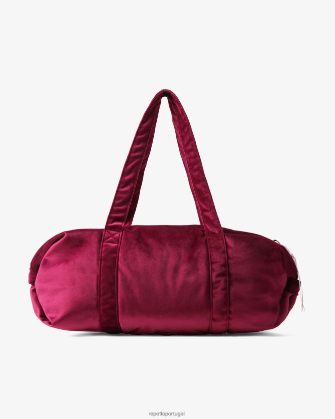Repetto LJHHL415 mulheres bolsa de veludo tamanho L acessórios rosa nenufar