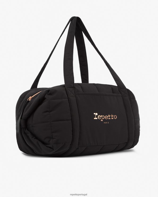 Repetto LJHHL417 mulheres mochila de nylon acolchoada tamanho l acessórios preto