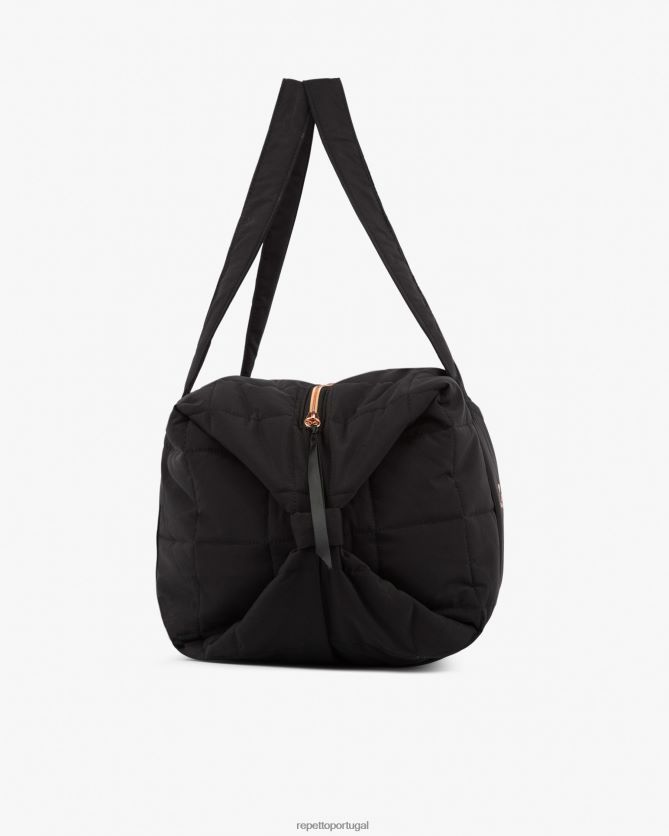 Repetto LJHHL417 mulheres mochila de nylon acolchoada tamanho l acessórios preto