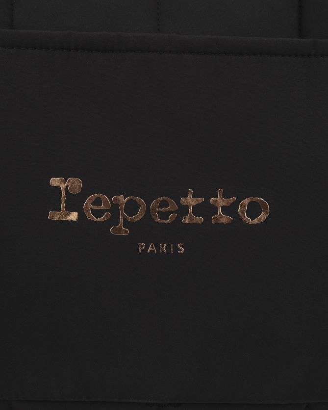 Repetto LJHHL417 mulheres mochila de nylon acolchoada tamanho l acessórios preto