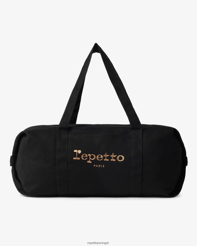 Repetto LJHHL418 mulheres bolsa de algodão tamanho L acessórios preto