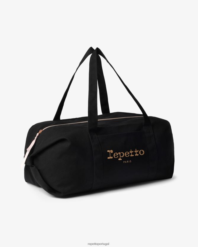 Repetto LJHHL418 mulheres bolsa de algodão tamanho L acessórios preto
