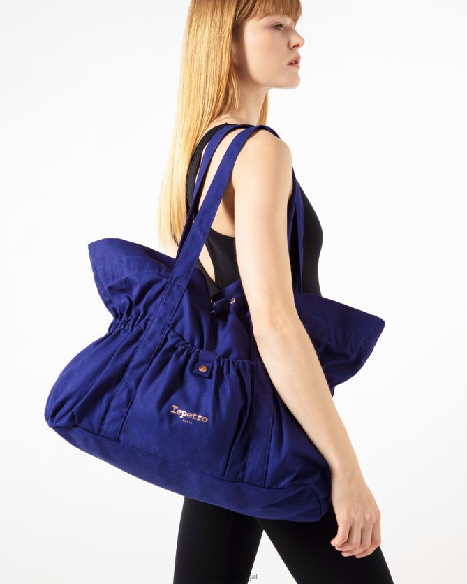 Repetto LJHHL421 mulheres bolsa grande feminina tutu acessórios azul gasolina