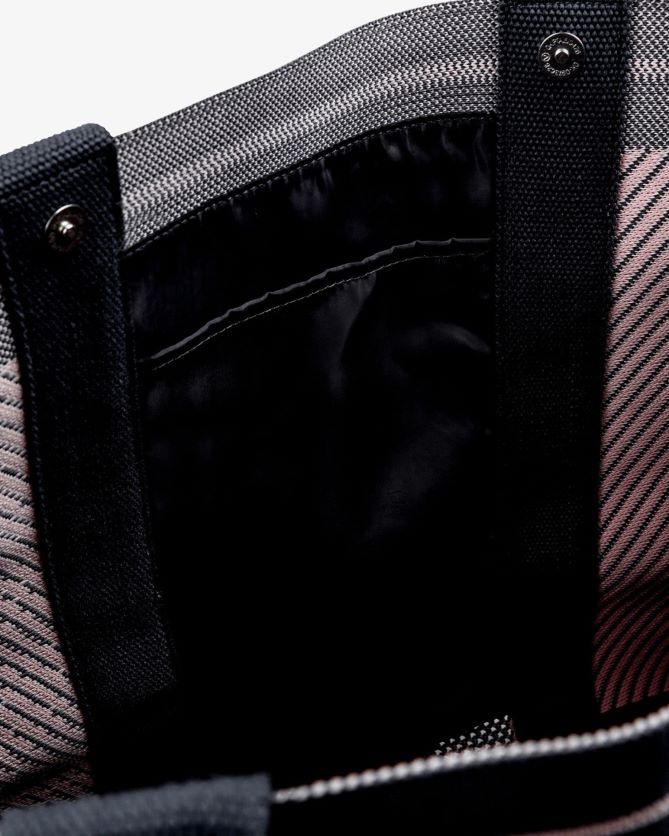 Repetto LJHHL422 mulheres Bolsa de compras acessórios preto e rosa pétala