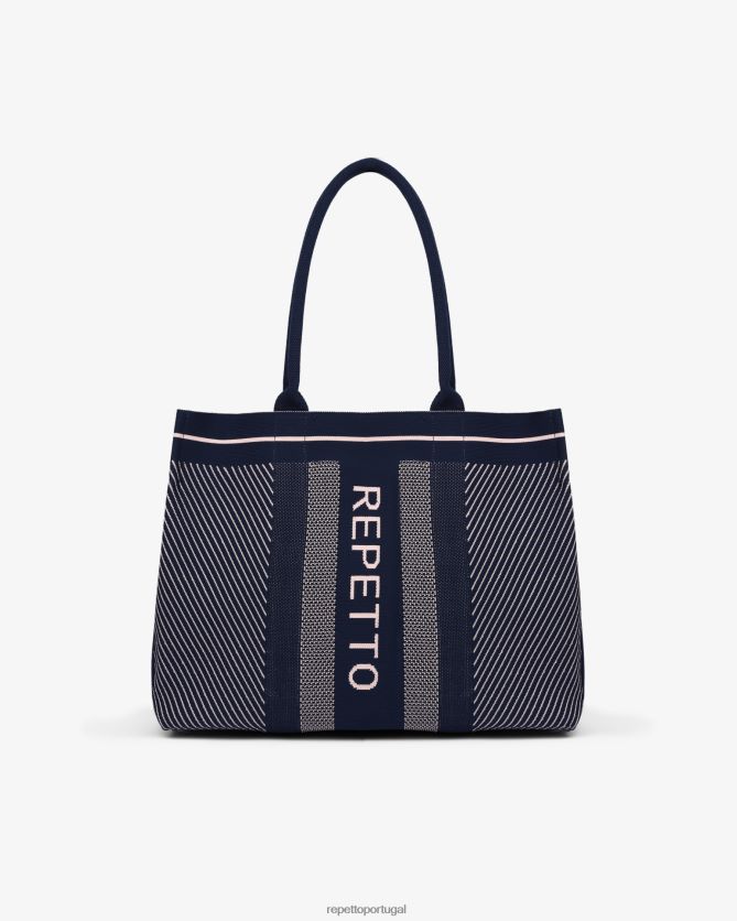 Repetto LJHHL423 mulheres Bolsa de compras acessórios blush azul marinho