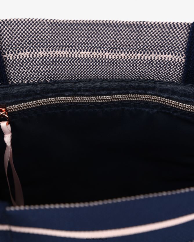 Repetto LJHHL423 mulheres Bolsa de compras acessórios blush azul marinho