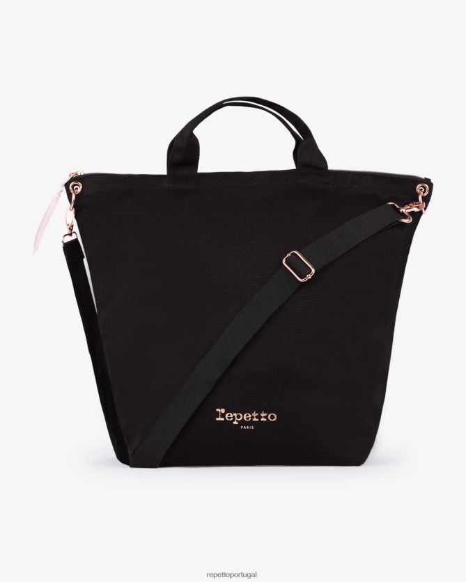 Repetto LJHHL431 mulheres bolsa crossbody step acessórios preto