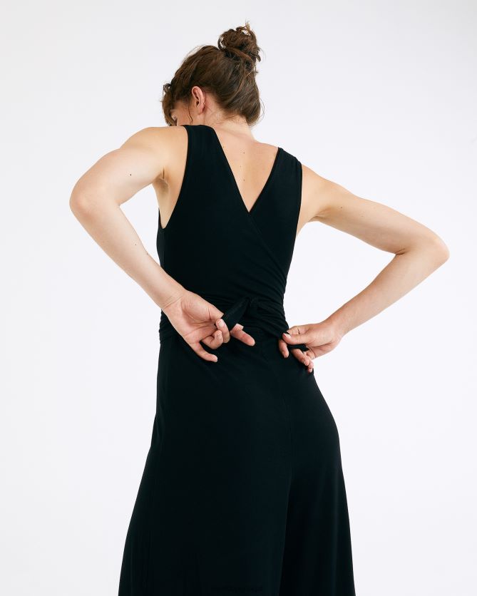 Repetto LJHHL368 mulheres macacão para amarrar roupas preto