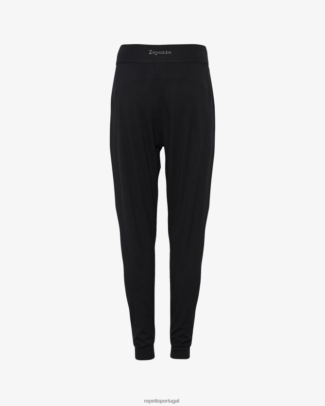 Repetto LJHHL374 mulheres calças de harém roupas preto