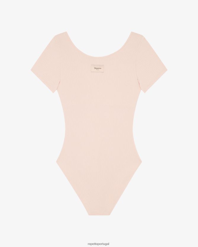 Repetto LJHHL376 mulheres collant de estúdio roupas pétala rosa