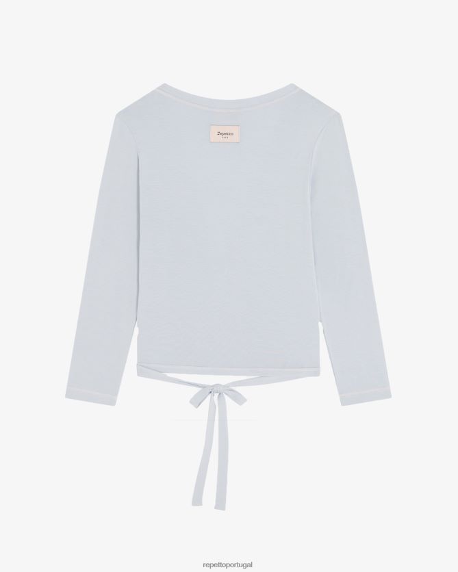 Repetto LJHHL363 mulheres encerramento roupas cinza pérola