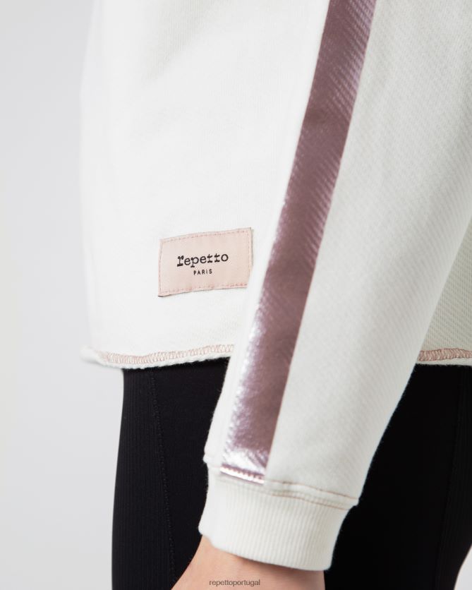 Repetto LJHHL365 mulheres moletom gráfico roupas Branco marfim
