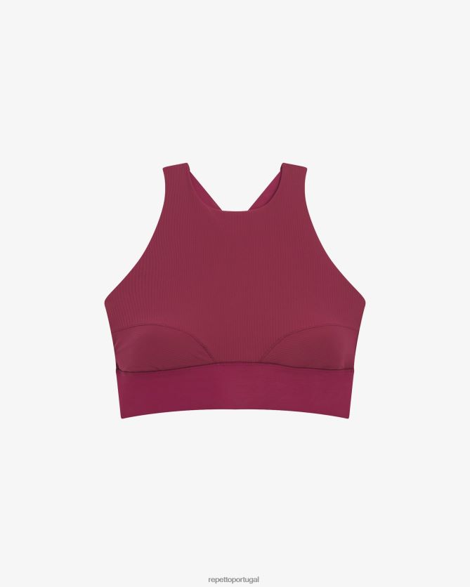 Repetto LJHHL295 mulheres sutiã intenso roupas vermelho bordô