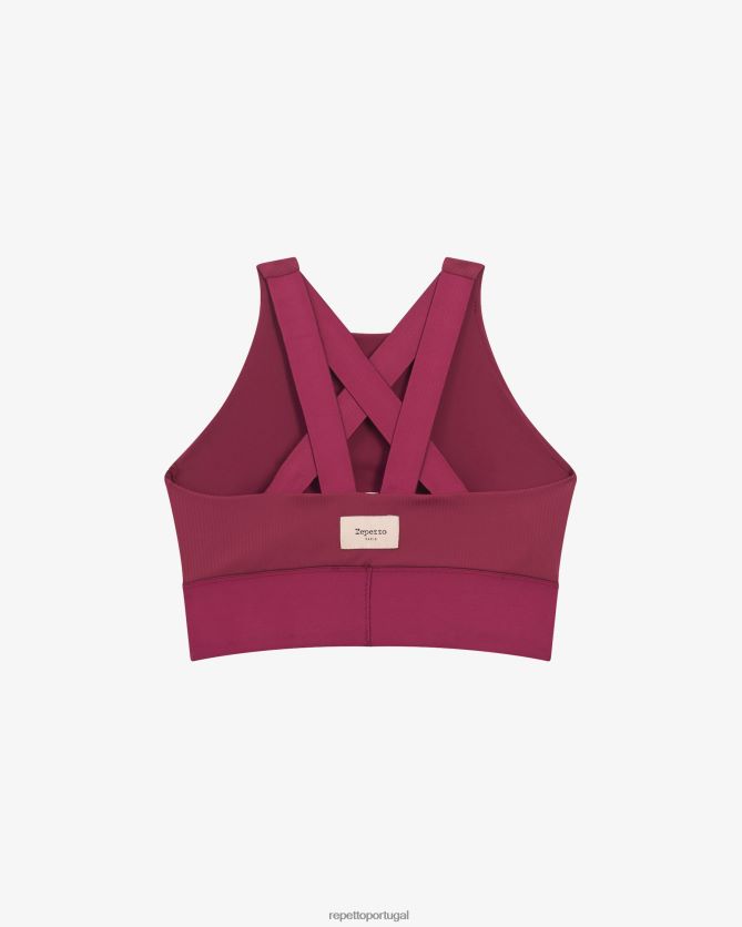 Repetto LJHHL295 mulheres sutiã intenso roupas vermelho bordô
