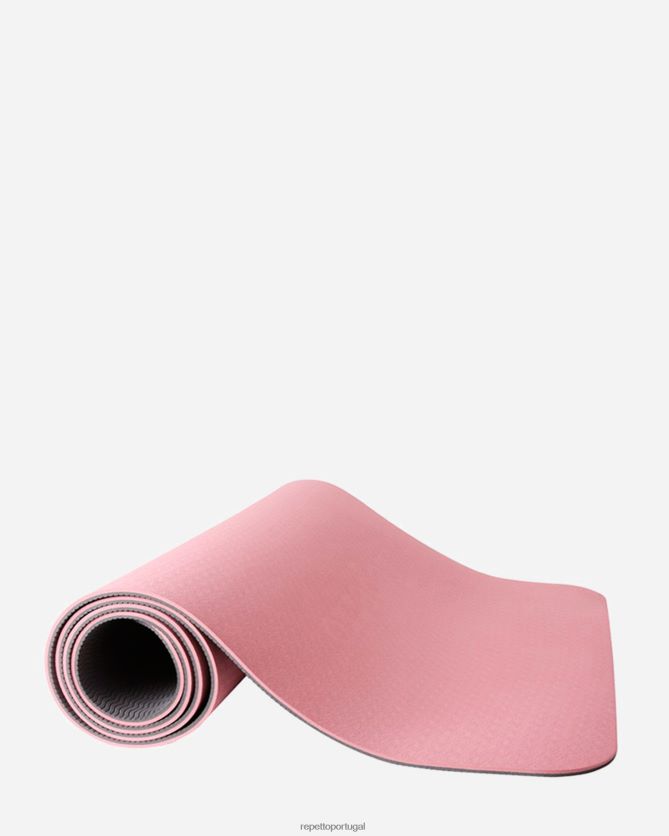 Repetto LJHHL398 mulheres tapete de yoga essencial acessórios cinza e rosa