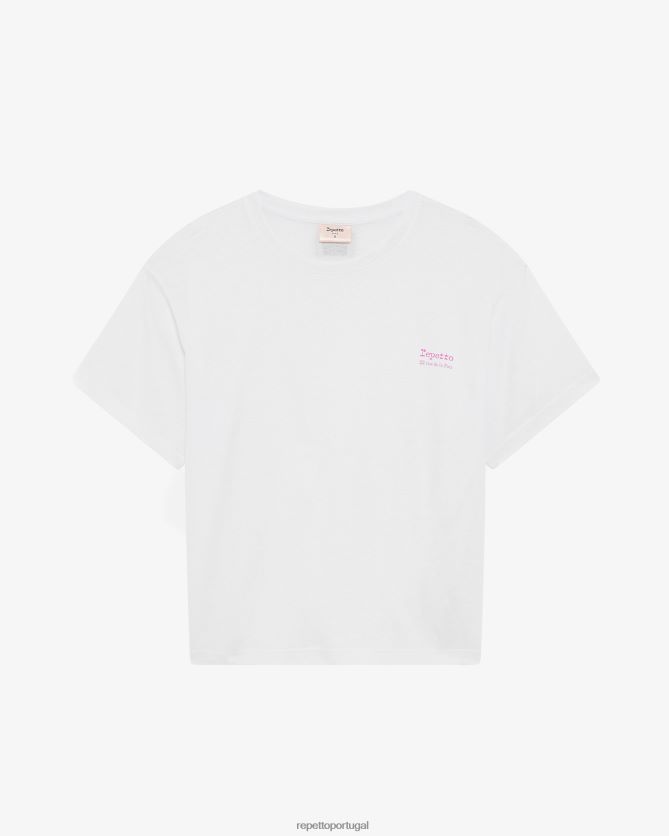 Repetto LJHHL314 mulheres camiseta roupas branco
