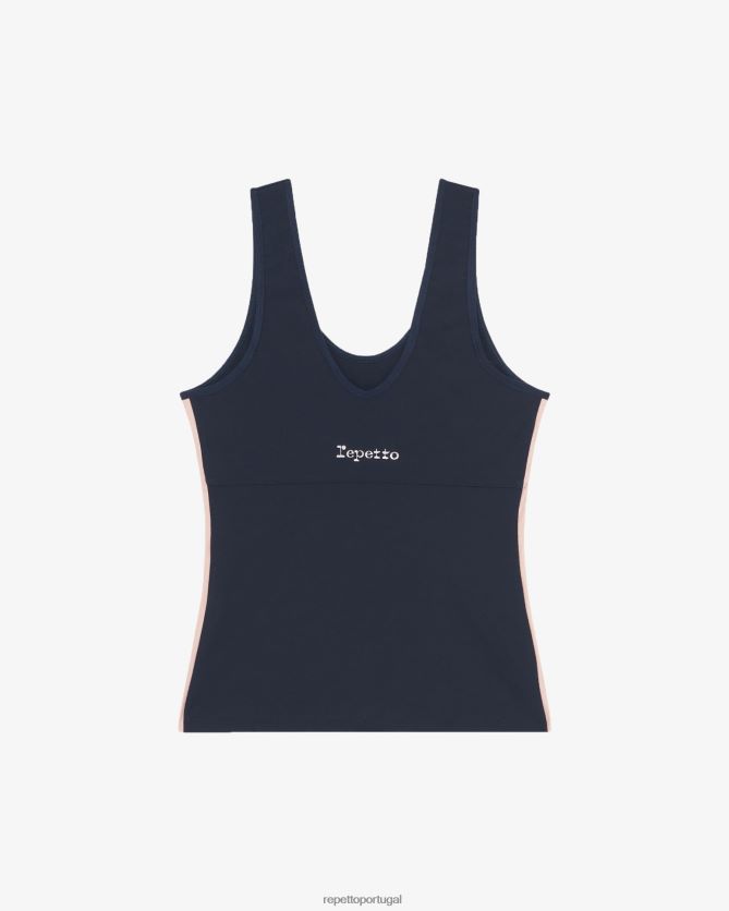 Repetto LJHHL321 mulheres top de expressão roupas azul da meia noite