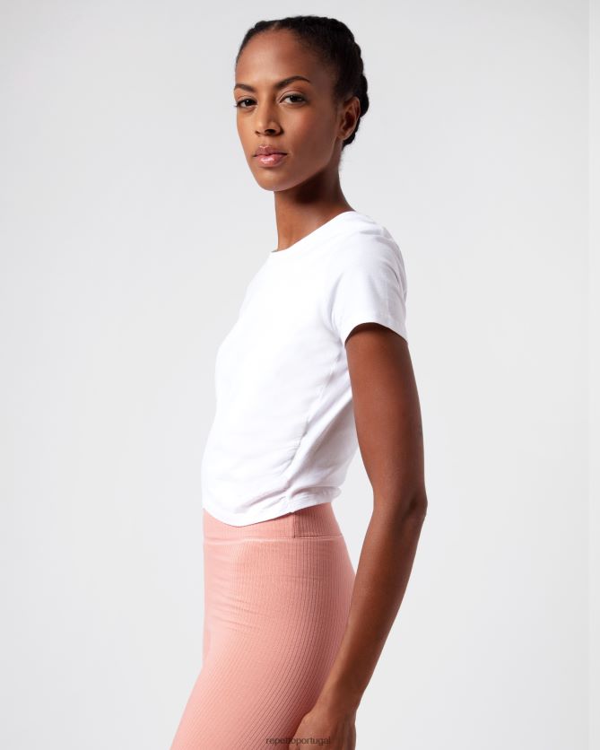 Repetto LJHHL334 mulheres top com efeito drapeado roupas branco