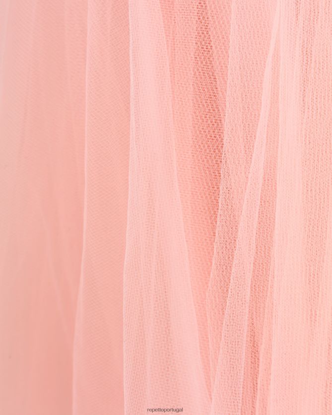 Repetto LJHHL387 mulheres saia tutu roupas laranja coral