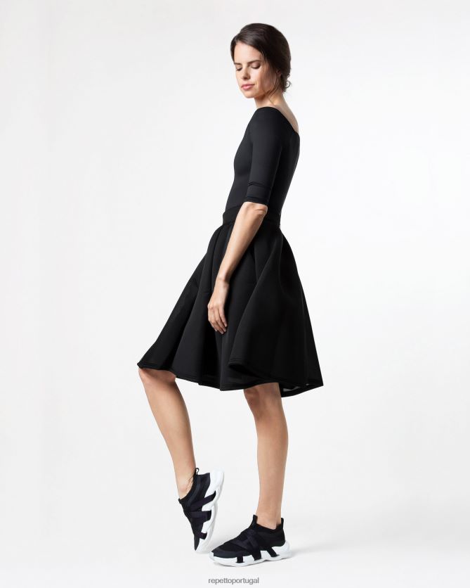 Repetto LJHHL393 mulheres Elegância de saia tutu 3d roupas preto