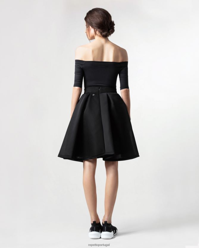 Repetto LJHHL393 mulheres Elegância de saia tutu 3d roupas preto