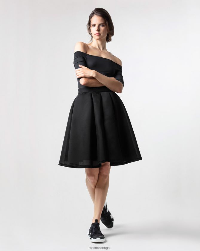 Repetto LJHHL393 mulheres Elegância de saia tutu 3d roupas preto