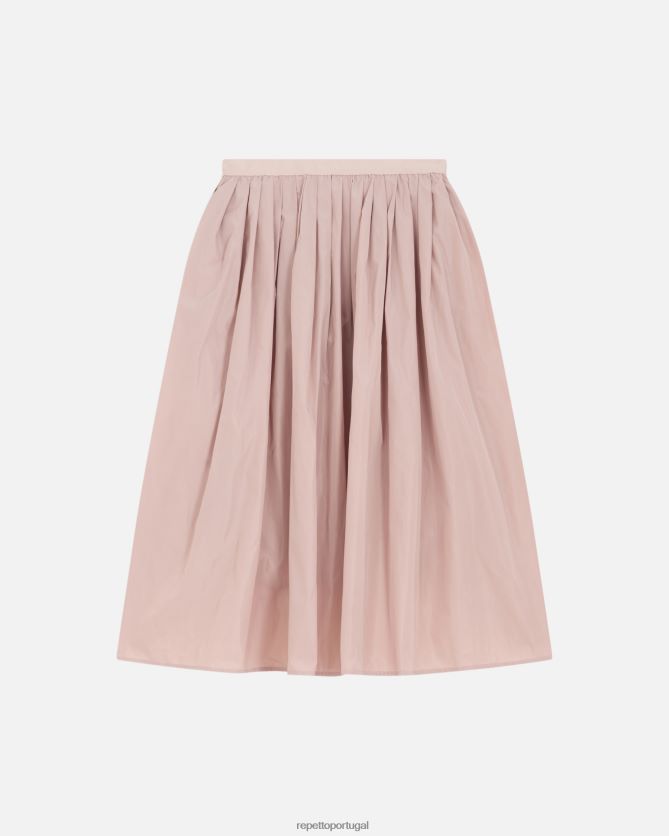 Repetto LJHHL394 mulheres saia de tafetá com memória roupas rosa