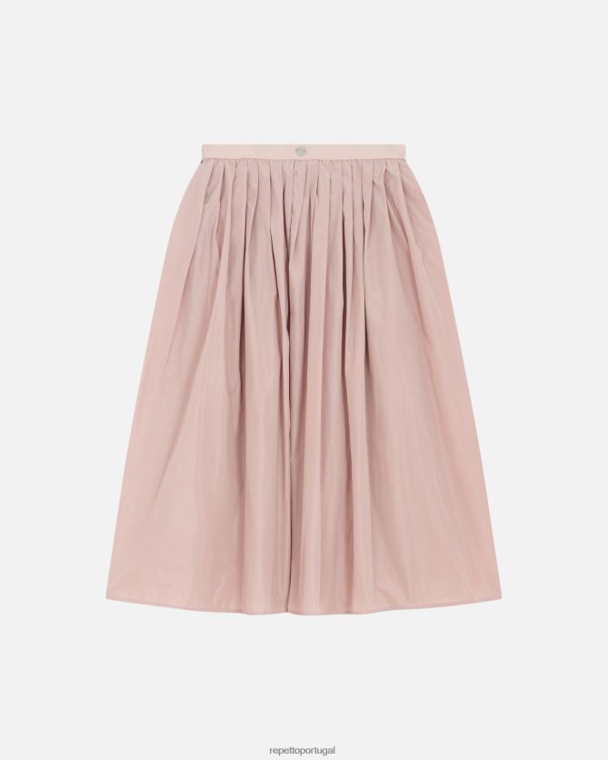 Repetto LJHHL394 mulheres saia de tafetá com memória roupas rosa