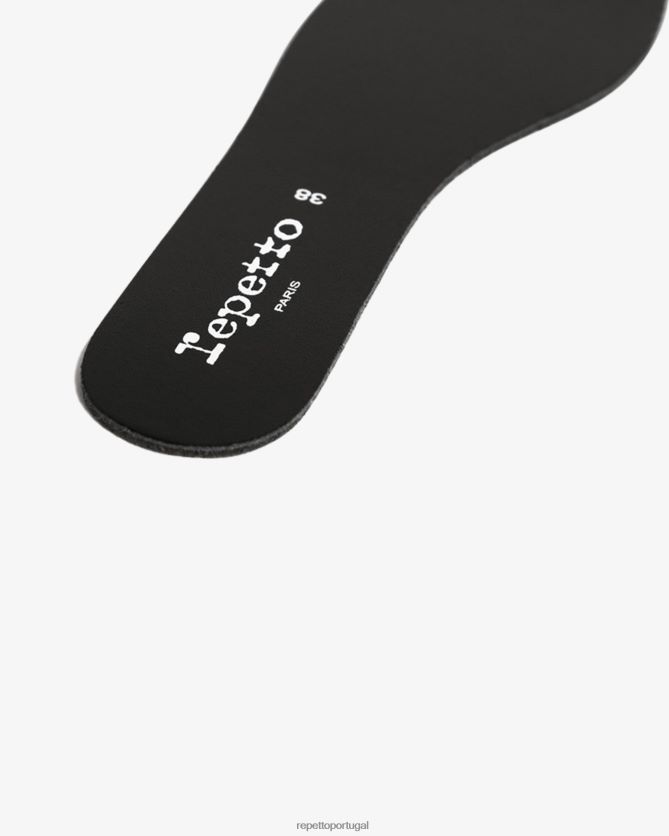 Repetto LJHHL262 mulheres palmilha removível de borracha mítica acessórios preto