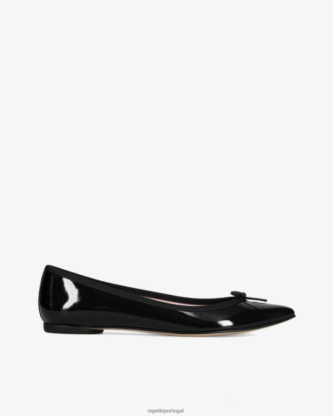 Repetto LJHHL103 mulheres bailarina brigitte bico fino calçados preto
