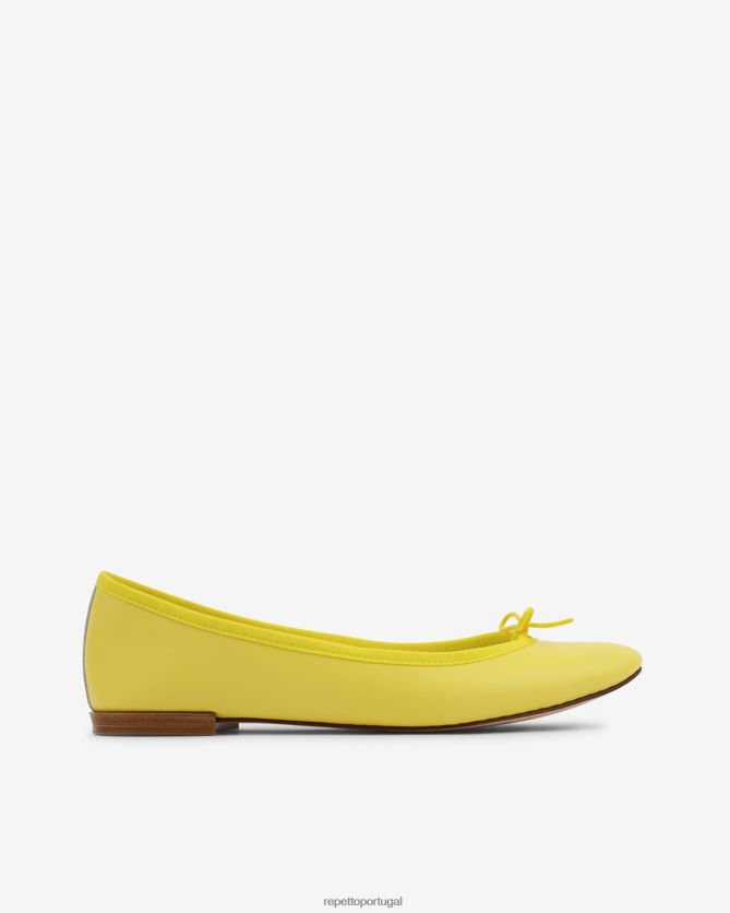 Repetto LJHHL119 mulheres bailarinas cendrilon calçados limão amarelo