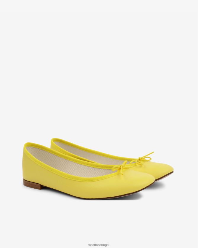 Repetto LJHHL119 mulheres bailarinas cendrilon calçados limão amarelo