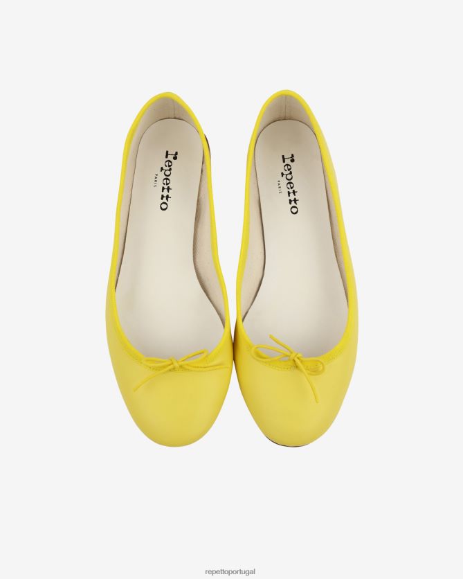 Repetto LJHHL119 mulheres bailarinas cendrilon calçados limão amarelo
