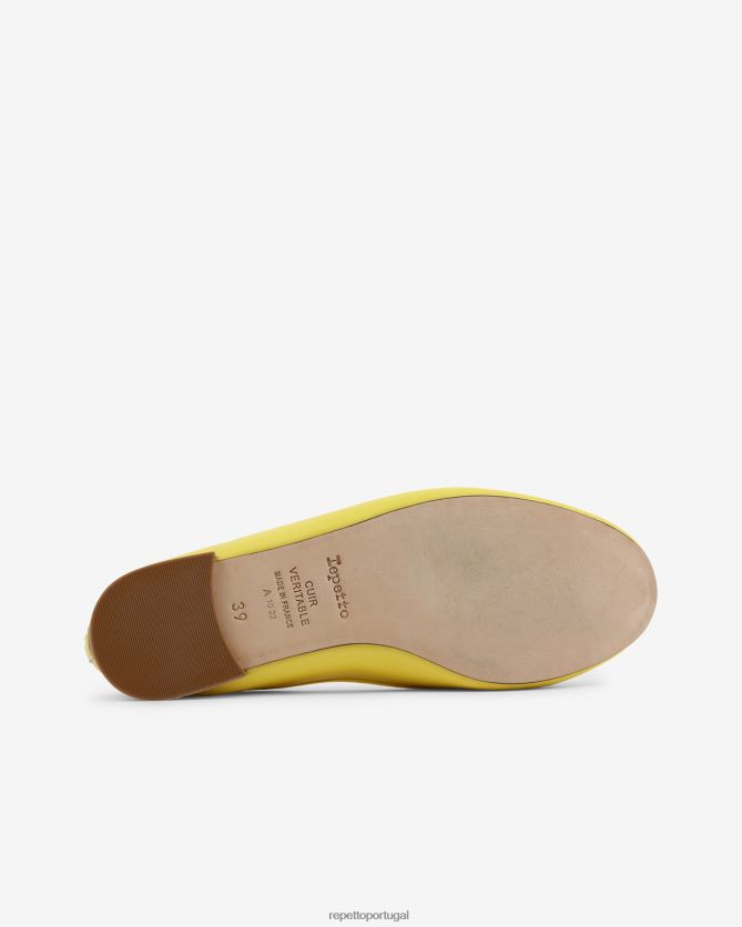Repetto LJHHL119 mulheres bailarinas cendrilon calçados limão amarelo