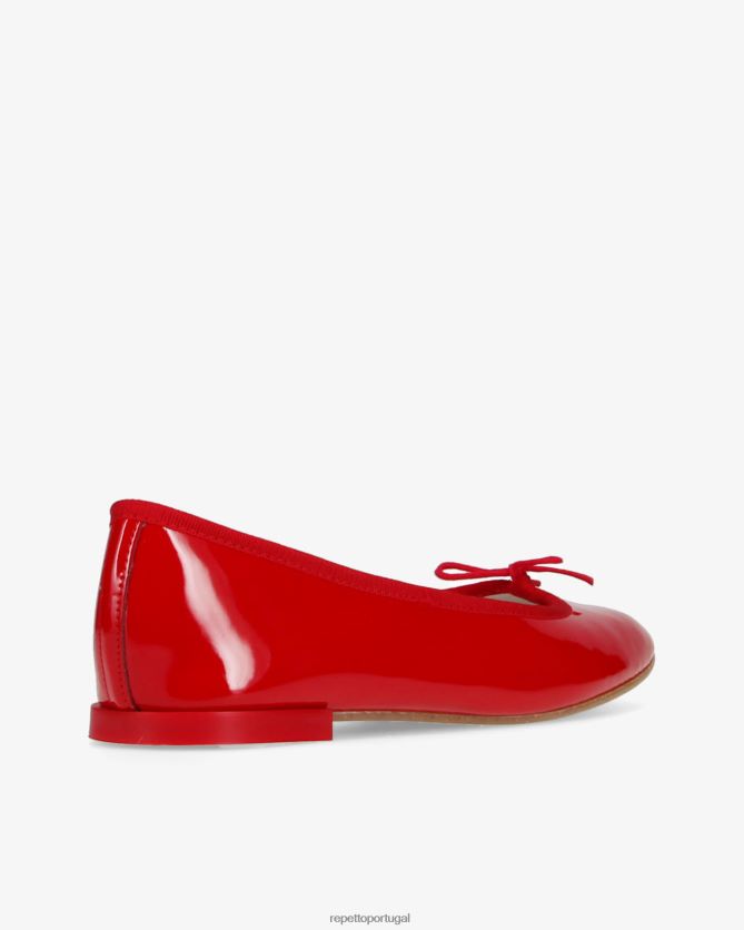 Repetto LJHHL121 mulheres bailarinas cendrillon - veganas calçados vermelho flamejante