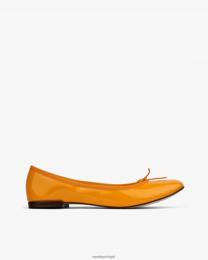 Repetto LJHHL128 mulheres bailarinas cendrilon calçados laranja calêndula