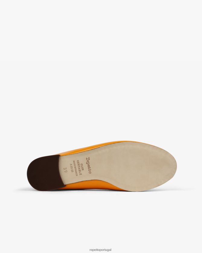Repetto LJHHL128 mulheres bailarinas cendrilon calçados laranja calêndula
