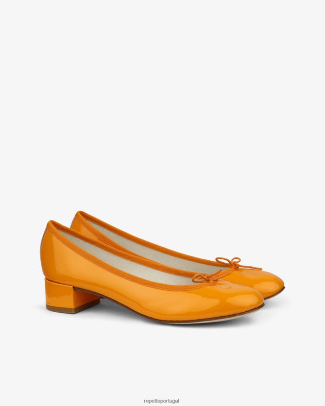 Repetto LJHHL132 mulheres bailarinas camille calçados laranja calêndula