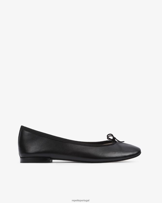 Repetto LJHHL140 mulheres bailarinas de alto cendrillon calçados preto