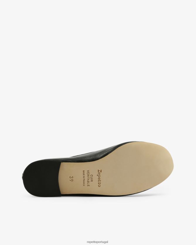 Repetto LJHHL141 mulheres bailarinas de alto cendrillon calçados preto