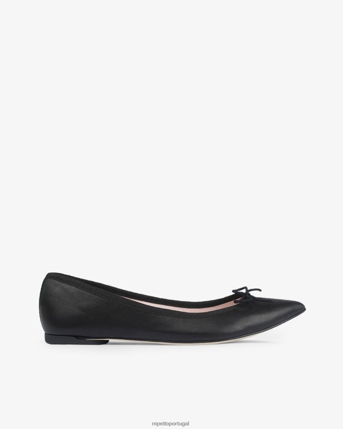 Repetto LJHHL142 mulheres bailarina brigitte bico fino calçados preto