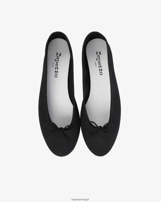 Repetto LJHHL144 mulheres bailarinas high cendrillon - veganas calçados preto