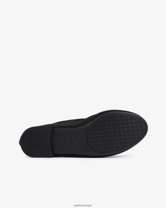 Repetto LJHHL144 mulheres bailarinas high cendrillon - veganas calçados preto
