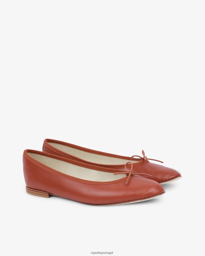 Repetto LJHHL146 mulheres bailarinas de alto cendrillon calçados camelo cubano