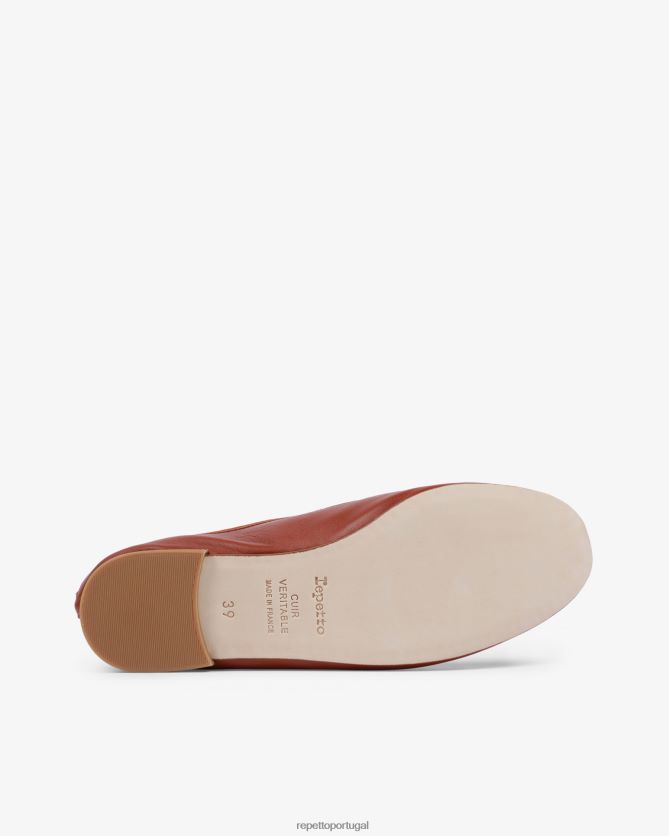 Repetto LJHHL146 mulheres bailarinas de alto cendrillon calçados camelo cubano